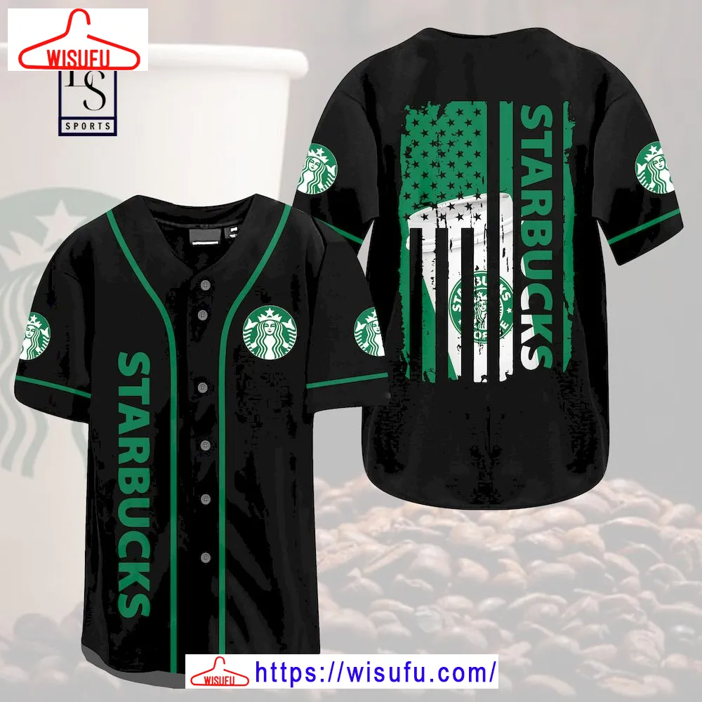 Starbucks Flag Baseball Jersey, New Fashion Gifts