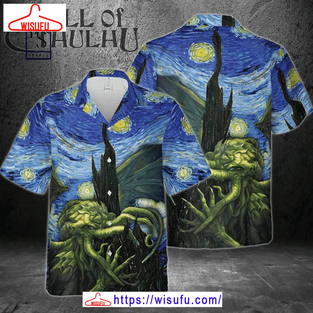 Starry Night Hawaiian Shirt, New Fashion Gifts