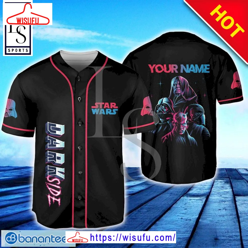 Starwar Darth Side Custom Name Baseball Jersey, New Fashion Gifts