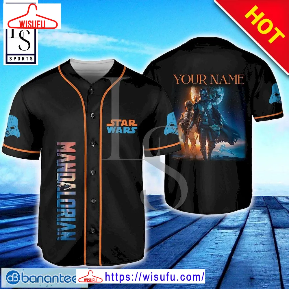 Starwar Mandalorian Custom Name Baseball Jersey, New Fashion Gifts