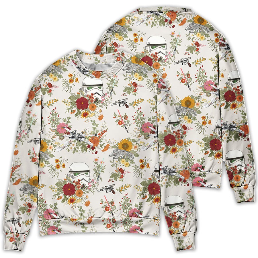 Starwars Stormtrooper Flower Vintage Autumn - Sweater