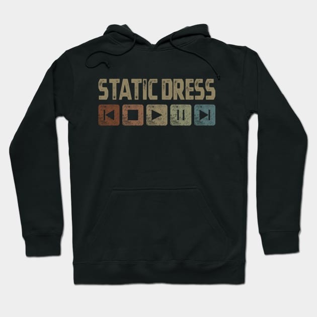 Static Dress Control Button Hoodie