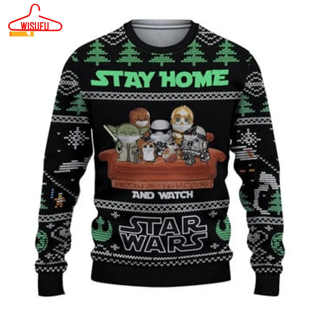 Stay Home Star Wars Ugly Sweater