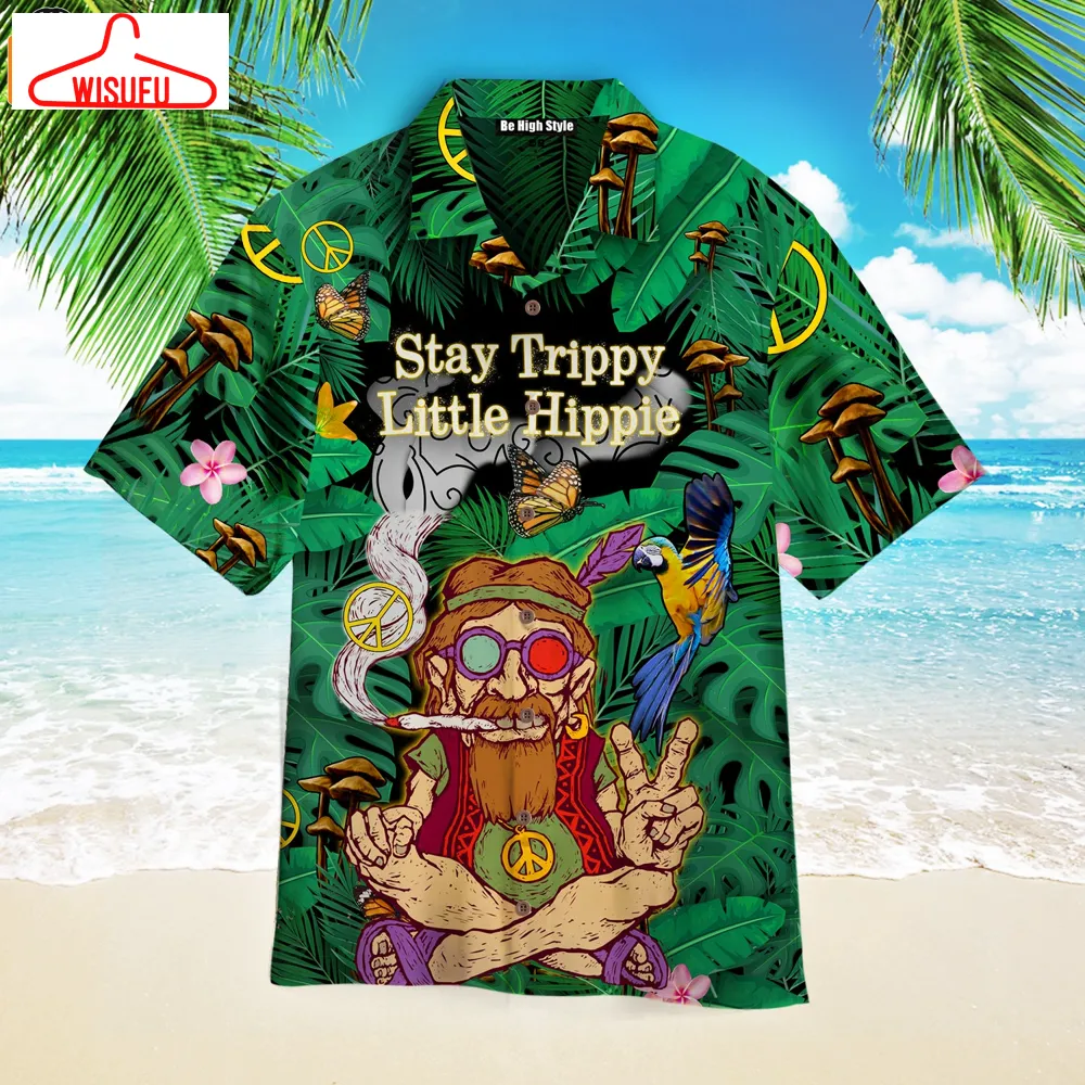 Stay Trippy Little Hippie Aloha Hawaiian Shirt, New Fashion Gifts