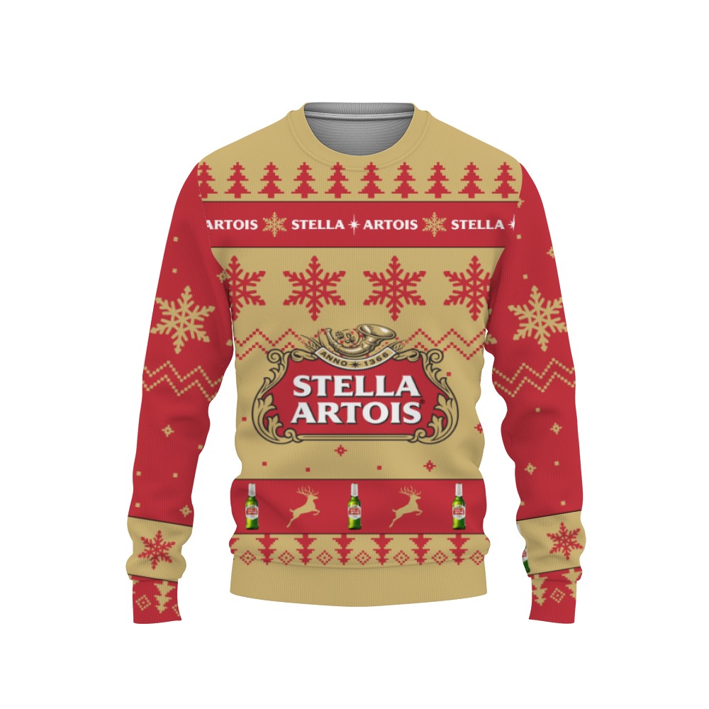 Stella Artois Beers Merry Christmas Unisex Gift Fan-3D Sweatshirt