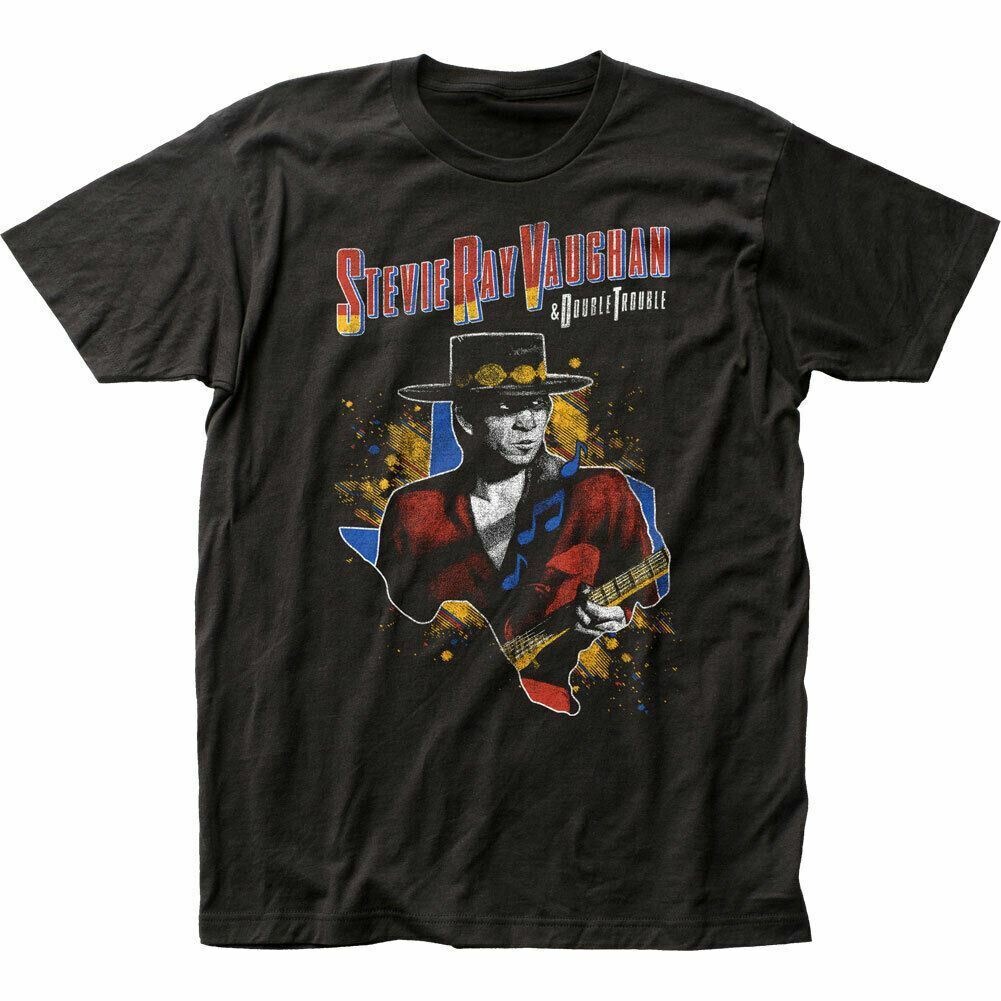 Stevie Ray Vaughan 1984 T Shirt Mens Licensed Rock N Roll Retro Tee New Black