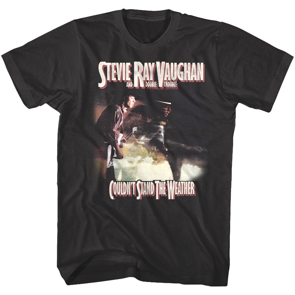 Stevie Ray Vaughan Couldn't Stand The Weather Album Cover Art Mens T Shirt Music