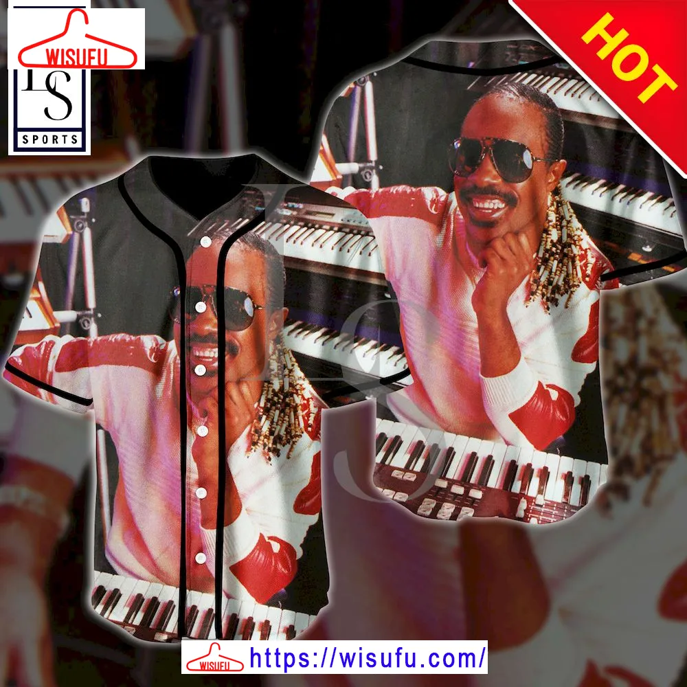 Stevie Wonder Celebrity Baseball Jersey, New Fashion Gifts