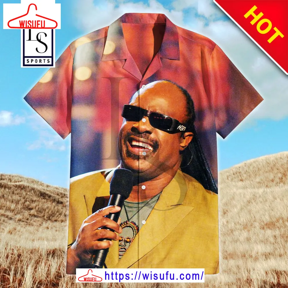 Stevie Wonder Hawaiian Shirt, New Fashion Gifts Wisufu24001