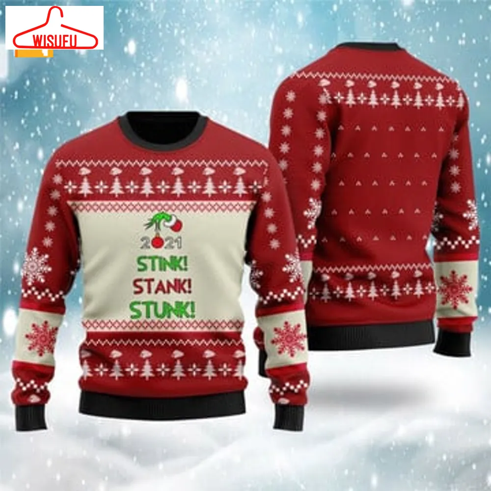 Stink Stank Stunk Grinch Christmas Sweater