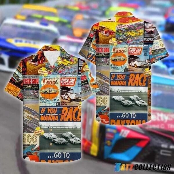 Stock Car Racing Magazine Hawaiian Shirt, Gift For Men, S-5XL