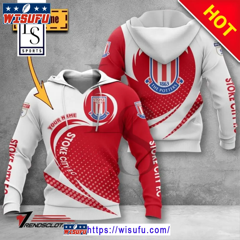 Stoke City F.c Efl Hoodie 3d