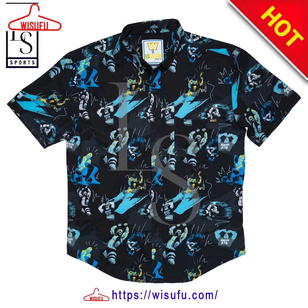 Stone Cold Steve Austin The Bottom Line Kunuflex Hawaiian Shirt, New Fashion Gifts