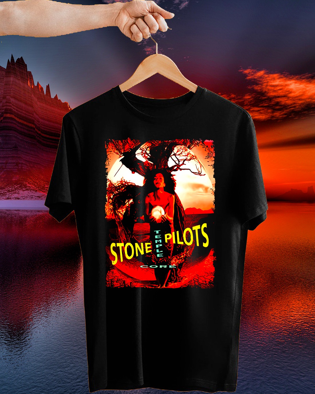 Stone Temple Pilots - Core 1992 black T Shirt men And Women