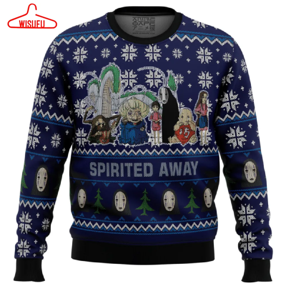 Studio Ghibli Spirited Away 1 Ugly Sweater Gifts, Studio Ghibli Spirited Away Gift Fan Ugly Sweater