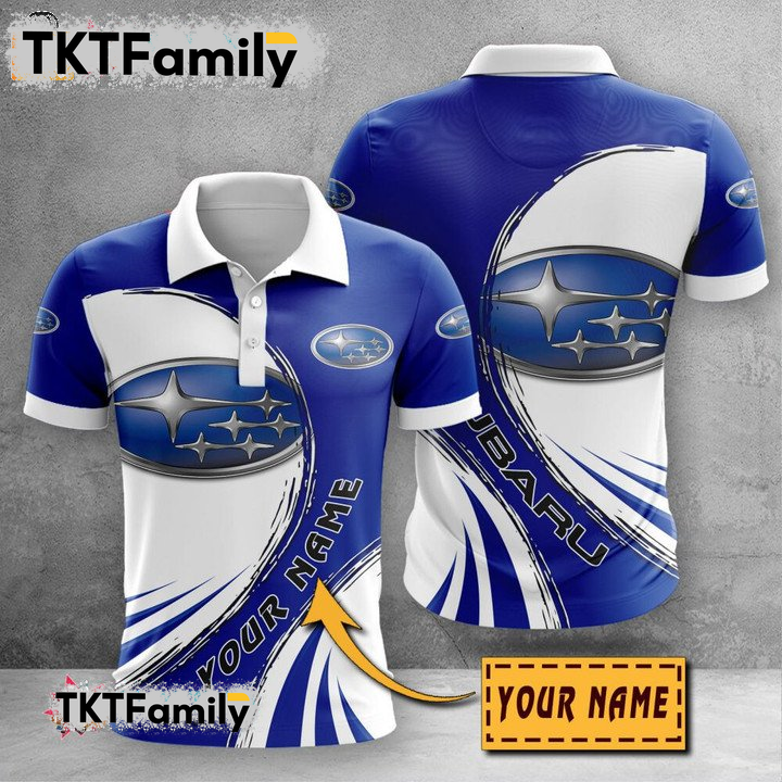 Subaru Custom Name 3D Polo Shirt TKT Familys