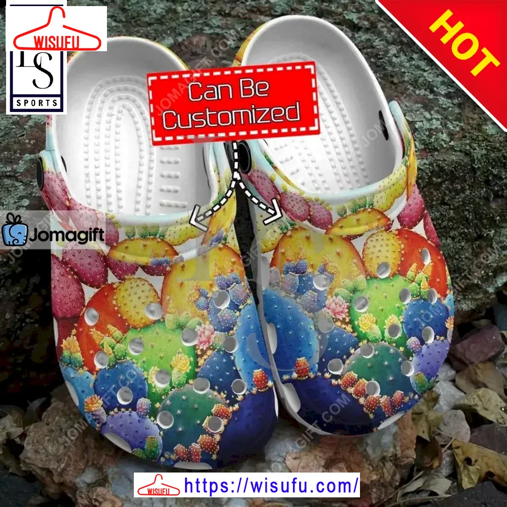 Succulents Colorful Succulents Pattern Clogs Clog Shoes