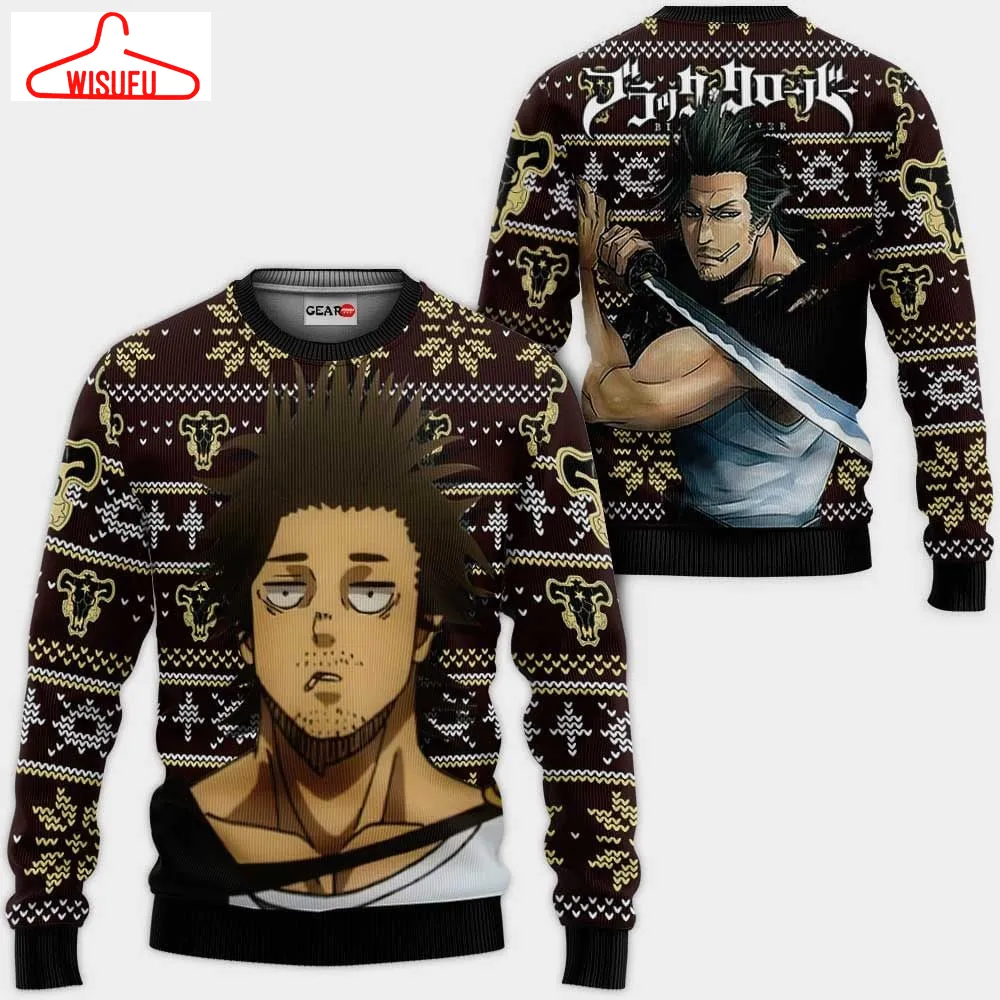 Sukehiro Yami Ugly Christmas Sweater Anime Gifts, Anime Ugly Christmas Sweater Gift For Family