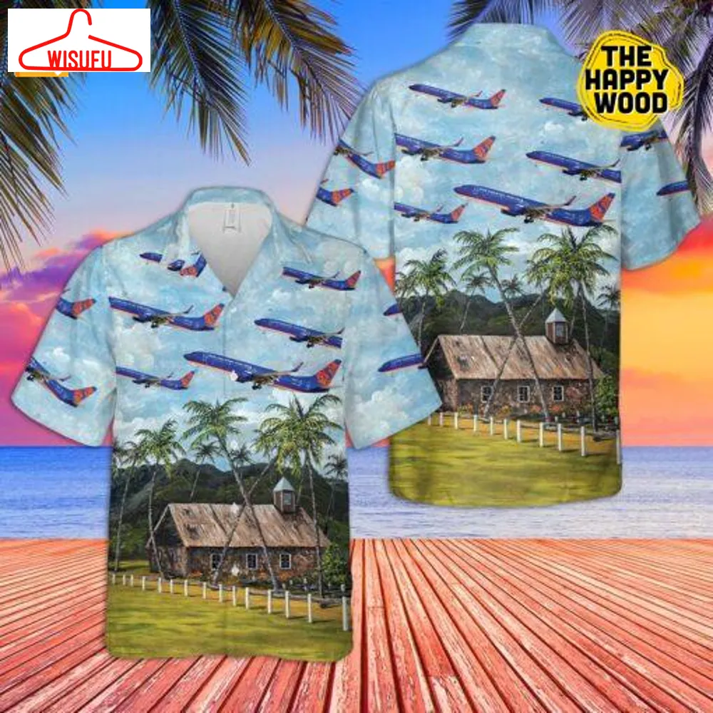 Sun Country Airlines Boeing 737 Sky Hawaiian Shirt, New Fashion Gifts