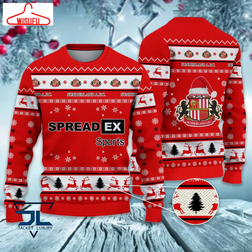 Sunderland A.f.c Santa Hat Ugly Christmas Sweater