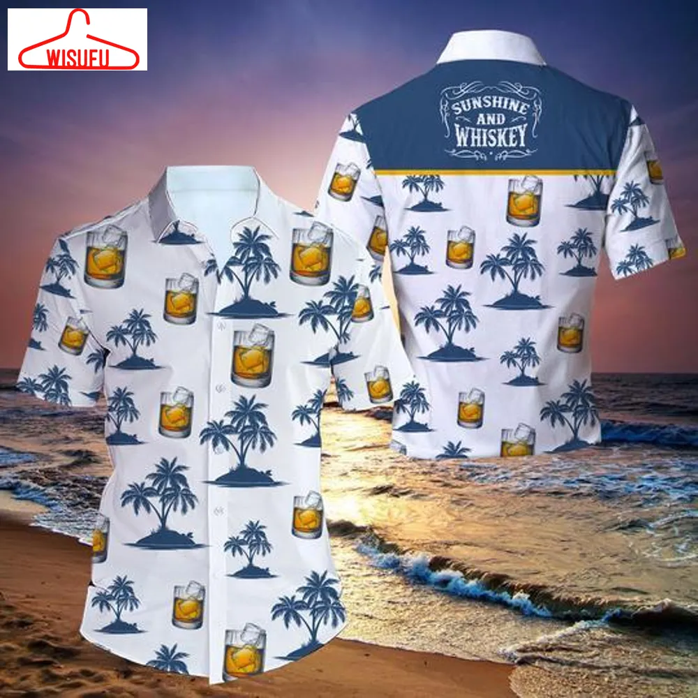 Sunshine And Whiskey Hawaiian Shirt - For Men & Women - New Winter Fashion Shirt Gift For Family, New Fashion Gifts