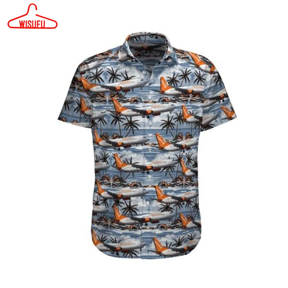 Sunwing Airlines Boeing 737-8fh Hawaiian Shirt - For Men & Women - Adult - Hw9524, New Hawaiian Holiday Outfits, New Fashion Gifts