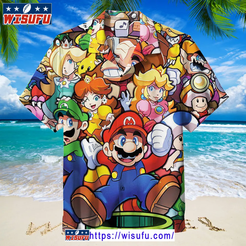 Super Mario - Hawaiian Shirt Wisufu25478