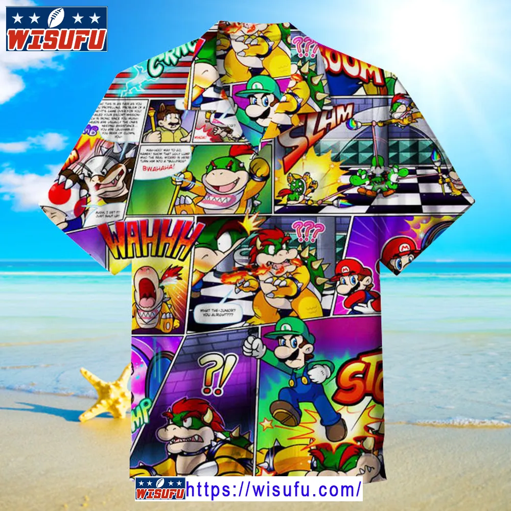 Super Mario - Hawaiian Shirt Wisufu26248