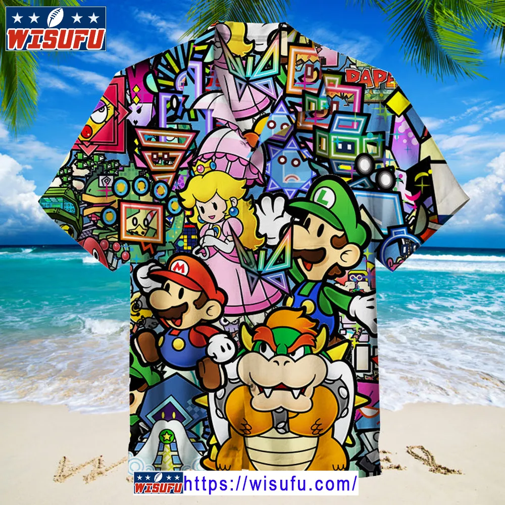 Super Mario - Hawaiian Shirt Wisufu49270