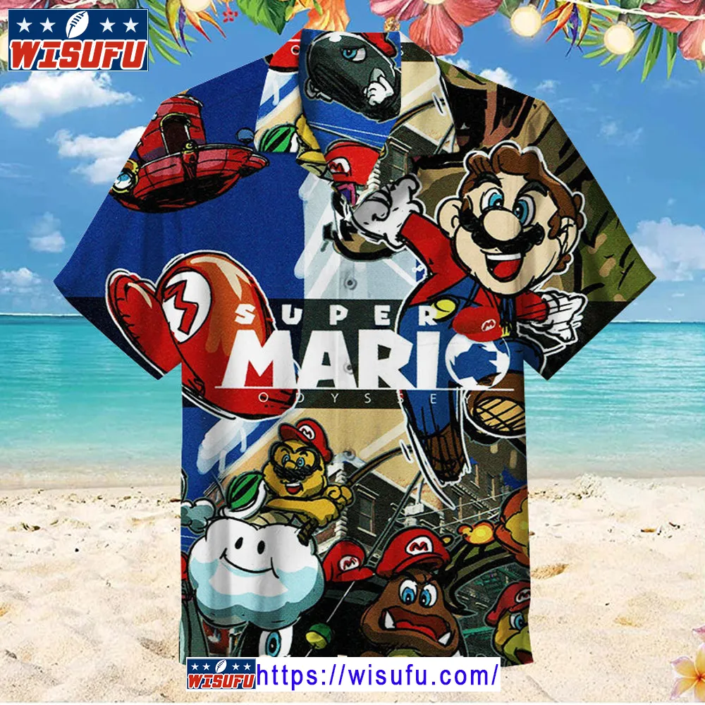 Super Mario - Hawaiian Shirt Wisufu53957