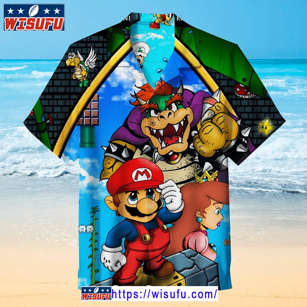 Super Mario - Hawaiian Shirt Wisufu81096