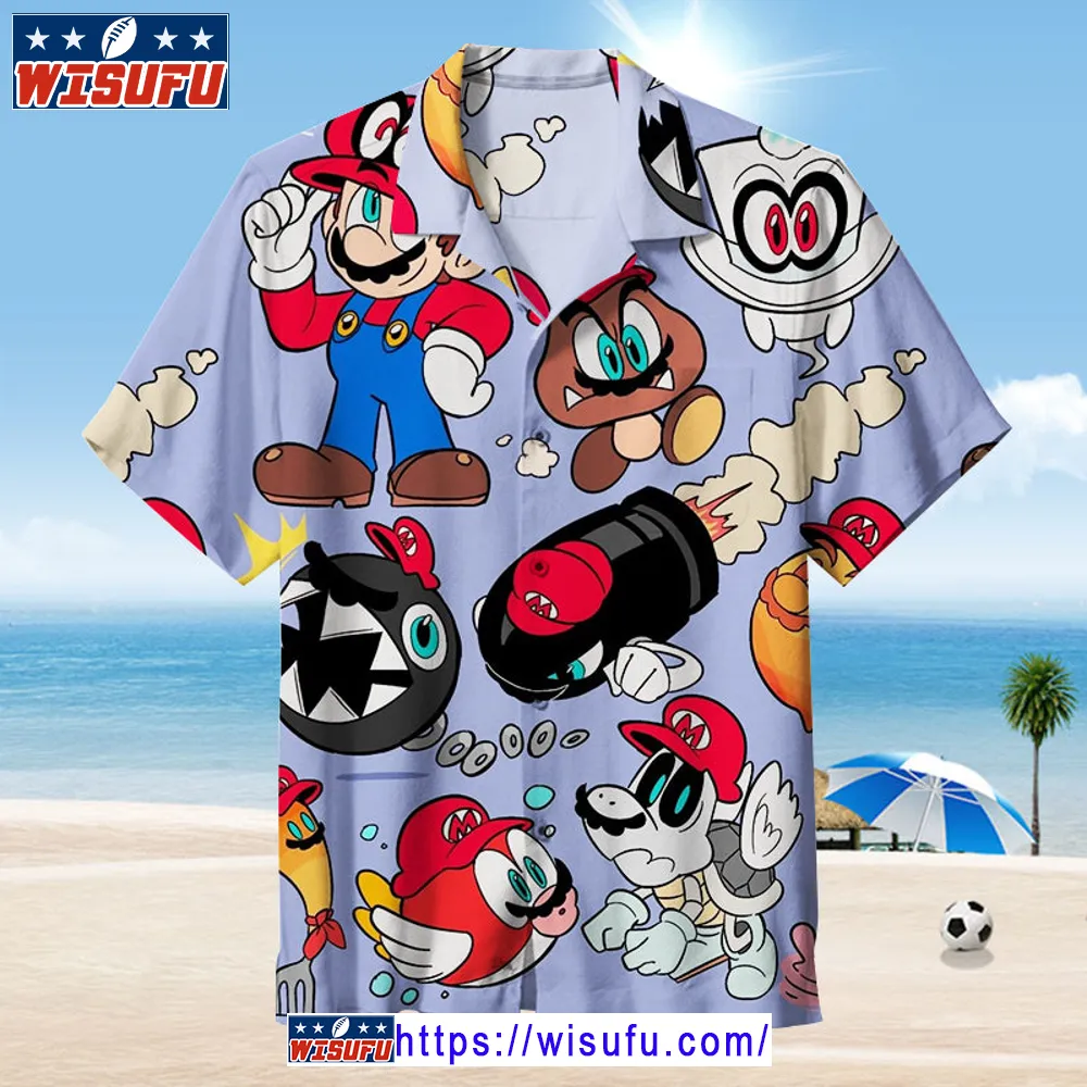 Super Mario - Hawaiian Shirt Wisufu89162