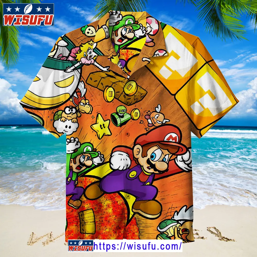 Super Mario - Hawaiian Shirt Wisufu93578