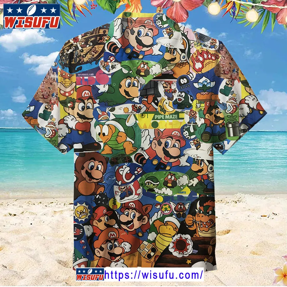 Super Mario -unis-ex Hawaiian Shirt