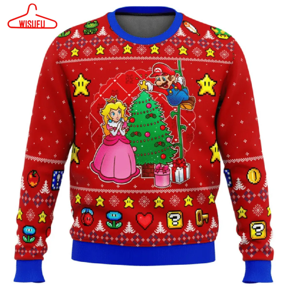 Super Mario Nintendo 5 Ugly Sweater Gifts, Super Mario Nintendo Gift Fan Ugly Sweater