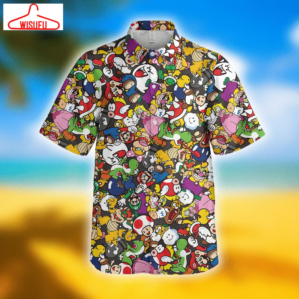 Super Mro Hawaiian Shirt Nk05, New Hawaiian Holiday Outfits, New Fashion Gifts Vtbl50897