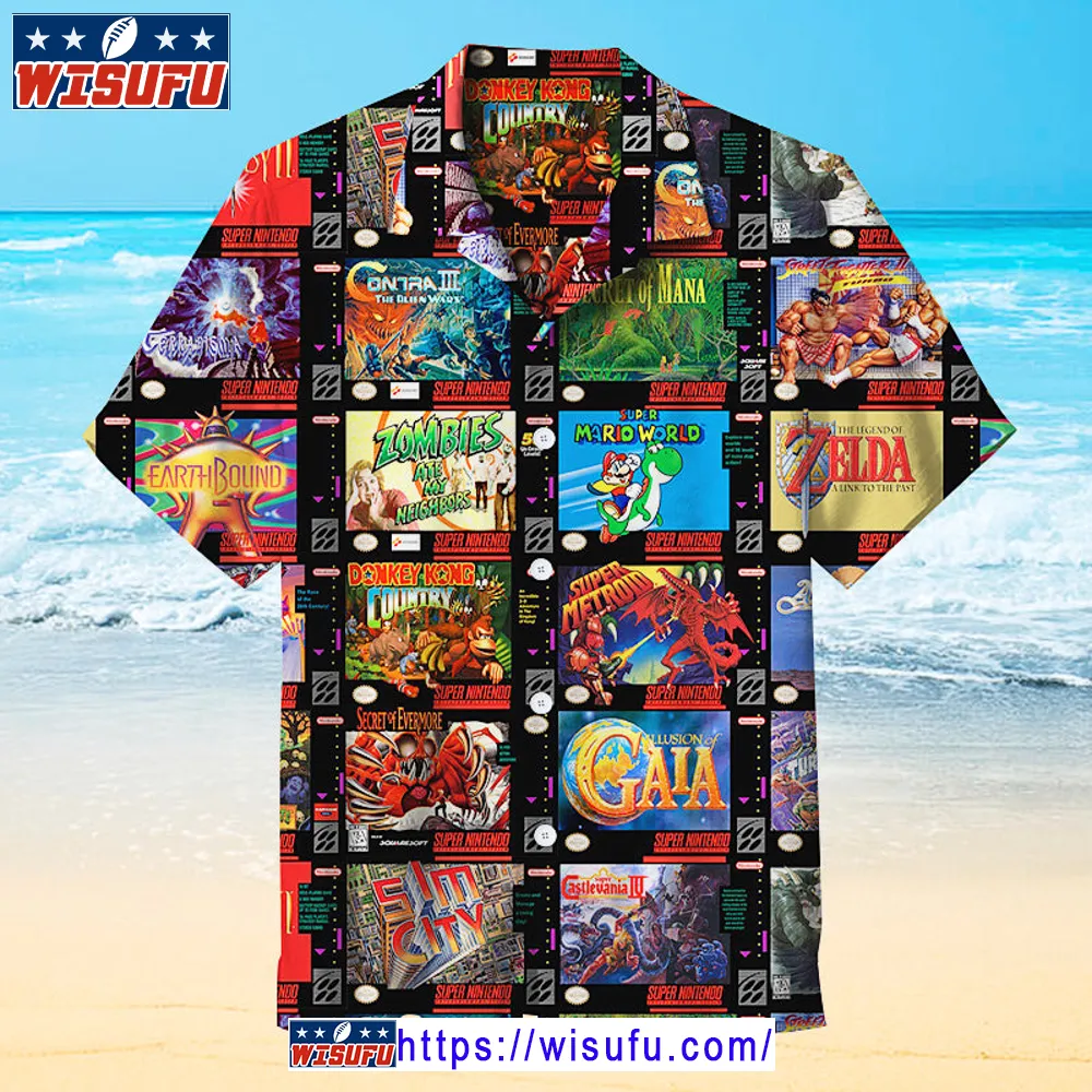 Super Nintendo Entertainment System -universal Hawaiian Shirt