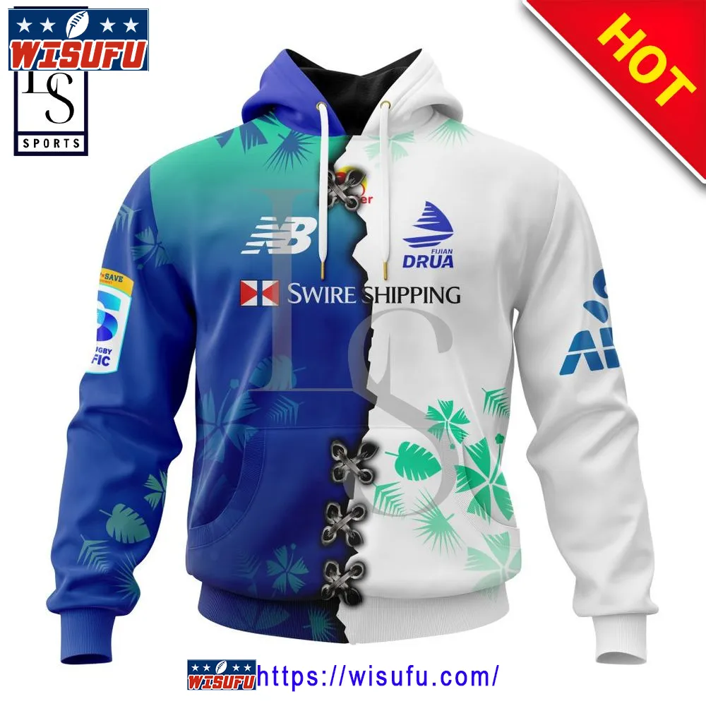 Super Rugby Fijian Drua Personalized Home Mix Away Jersey Kits Hoodie