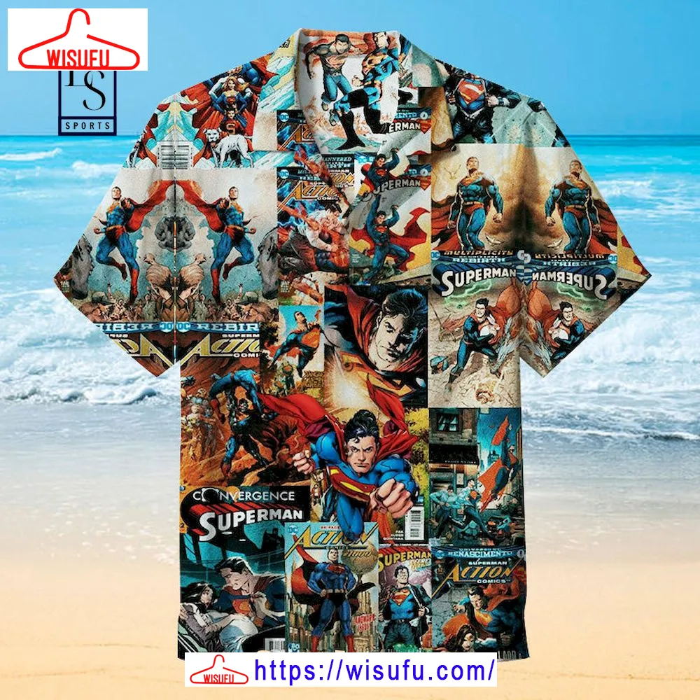 Superman Film Poster Hawaiian Shirt, New Fashion Gifts