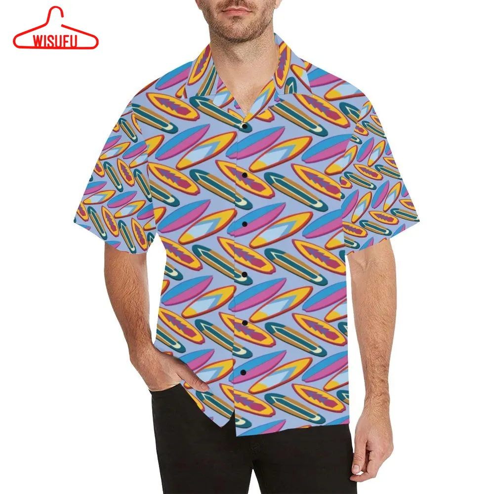 Surfboard Pattern Print Design Lks303 Hawaiian Shirt, New Hawaiian Holiday Outfits, New Fashion Gifts