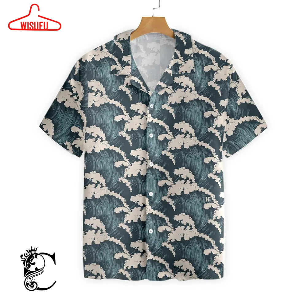 Surfer And Ocean Waves Vintage Ez06 2810 Hawaiian Shirt, New Hawaiian Holiday Outfits, New Fashion Gifts