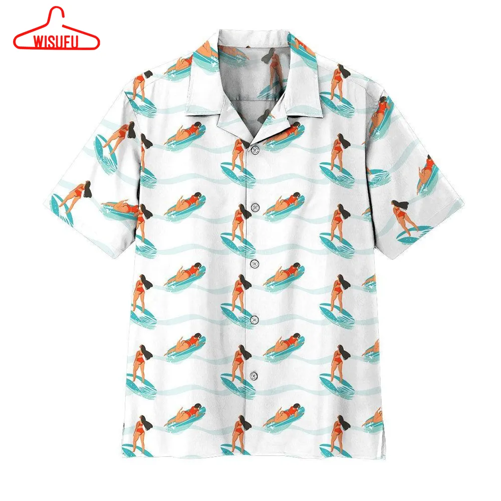 Surfing Girl Hawaiian Shirt - For Men & Women - New Winter Fashion Shirt Gift For Family, New Fashion Gifts