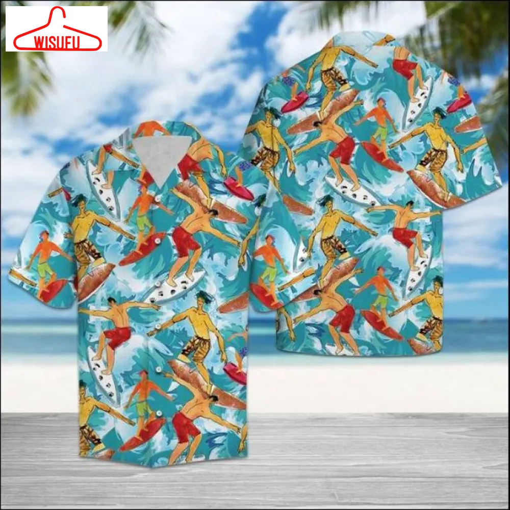 Surfing Lover Hawaiian Shirt Â Dnstyles, New Hawaiian Holiday Outfits, New Fashion Gifts