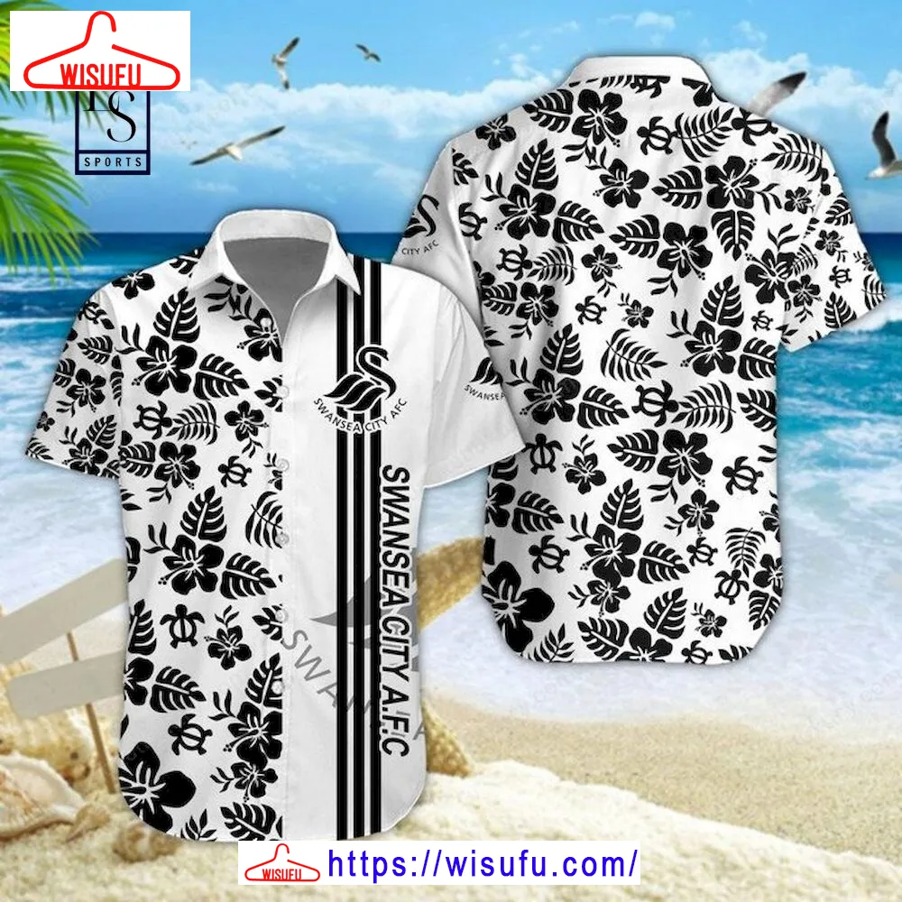 Swansea City 3d Hawaiian Shirt, New Fashion Gifts