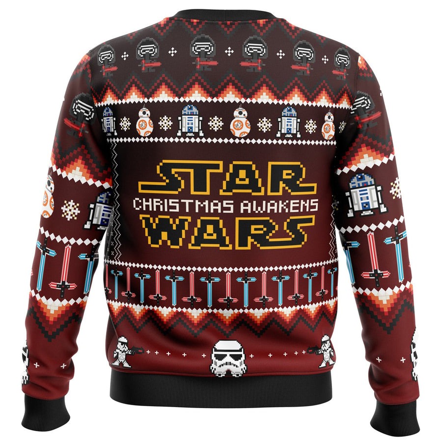 Star Wars Christmas Awakens Ugly Christmas Sweater - OwlsMatrix