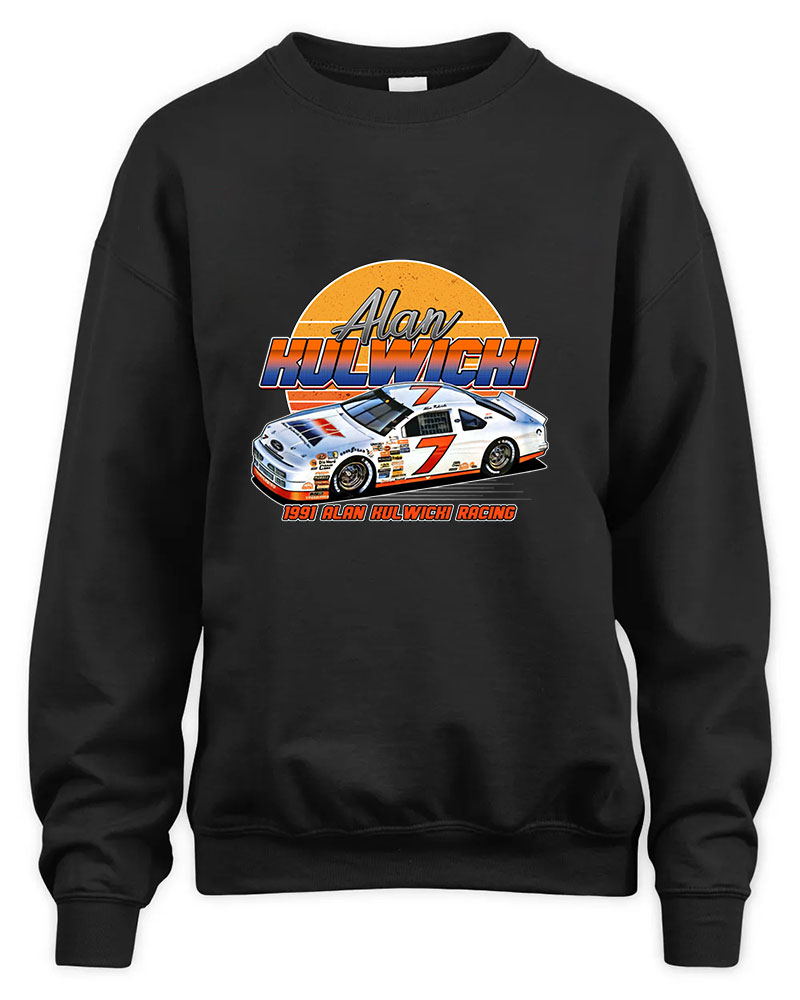 Alan Kulwicki 7 90s Retro Graphic Tee Unisex Sweatshirt