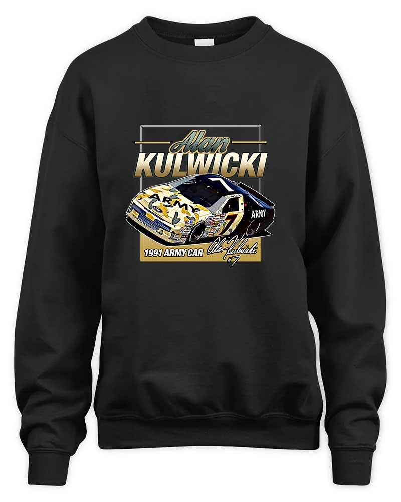 Alan Kulwicki Army Car 90s Retro Graphic Tee Unisex Sweatshirt