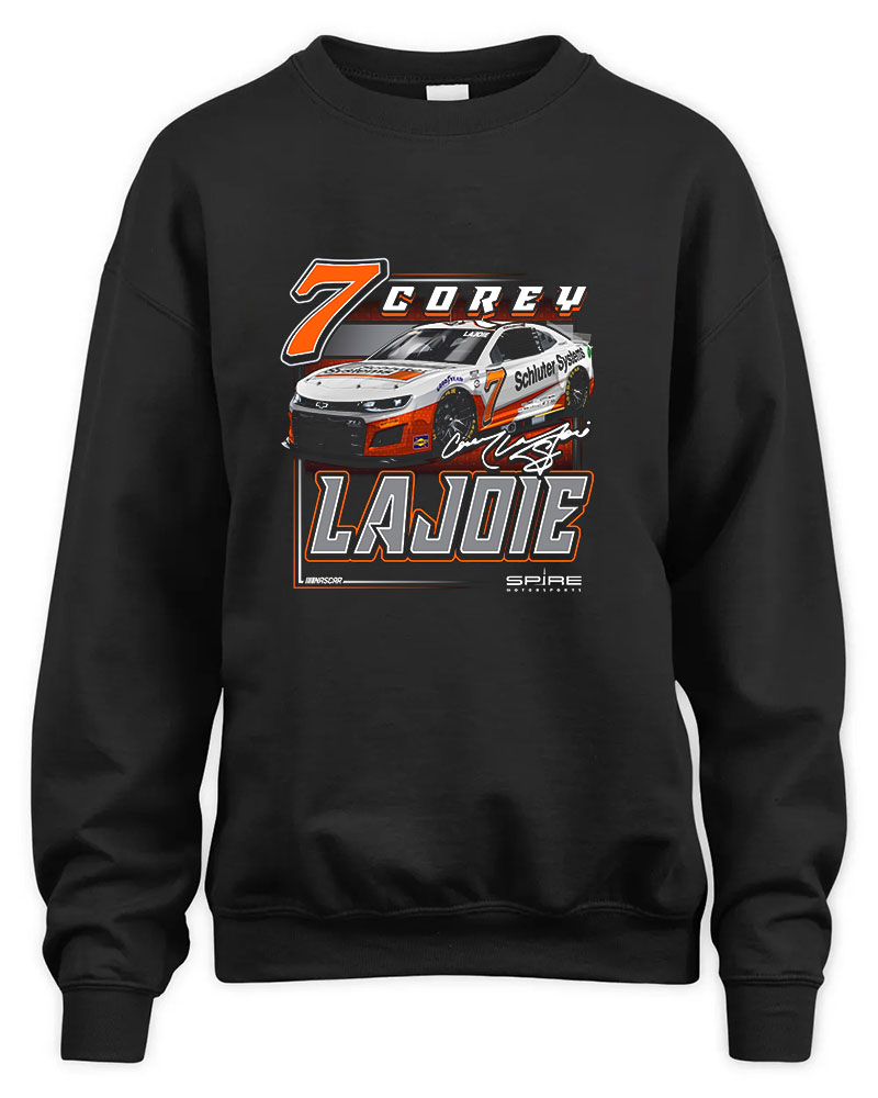 Corey LaJoie Schluter Systems Car Graphic Tee Unisex Sweatshirt