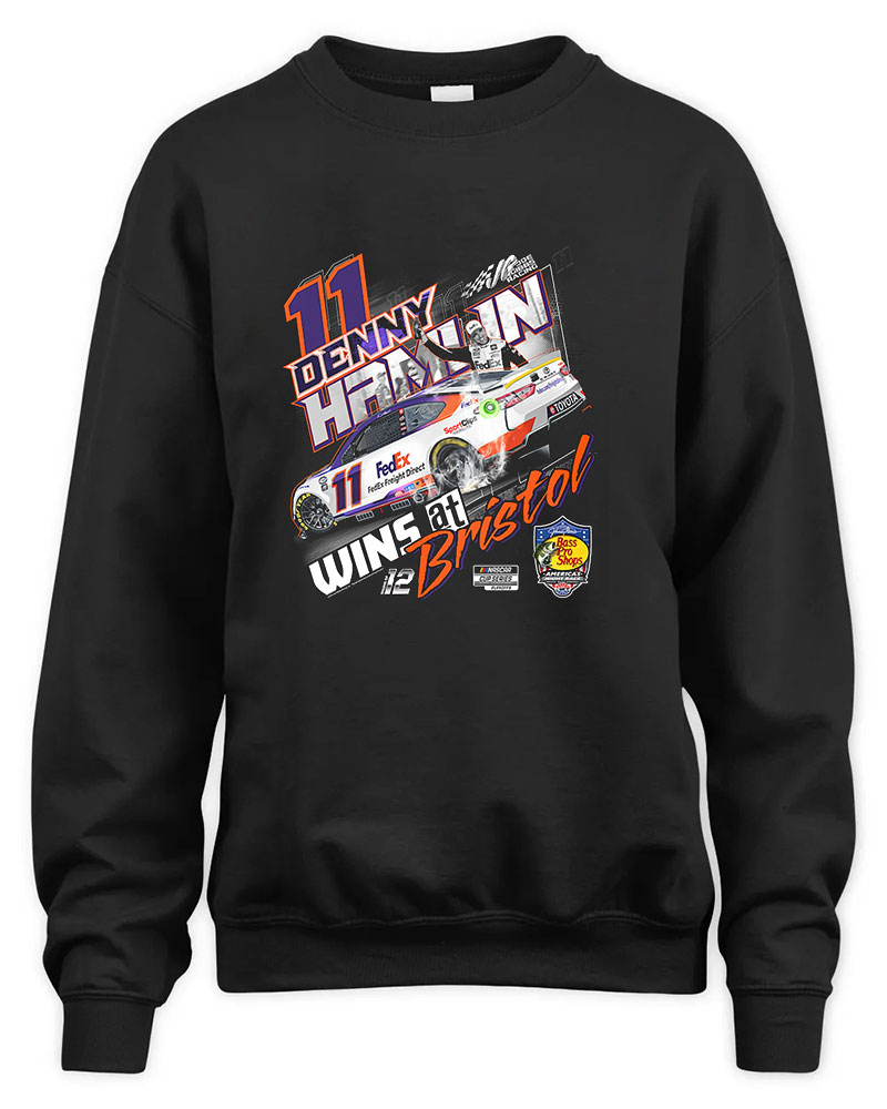 Denny Hamlin Night Race Winner Graphic Tee Unisex Sweatshirt