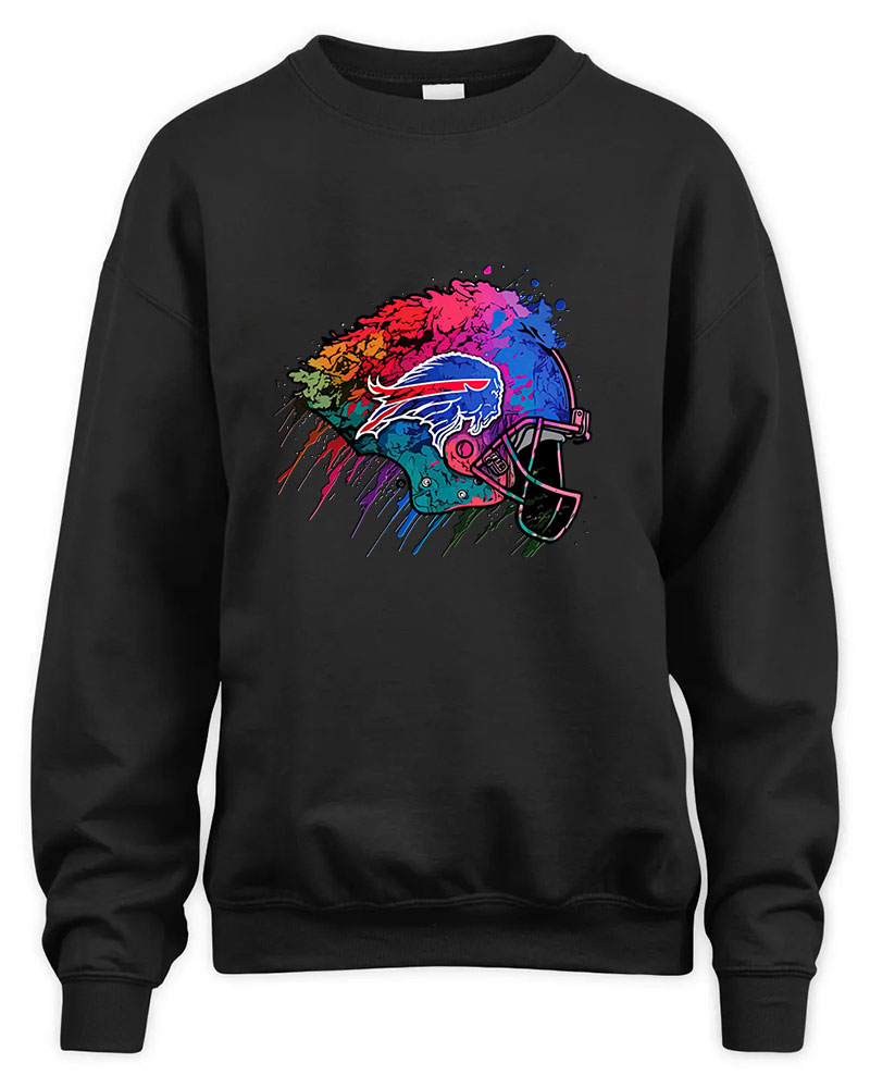 Vintage Buffalo Bills Retro Graphic Tee Unisex Sweatshirt-Black